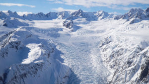 scenic flight over south island nz mountains