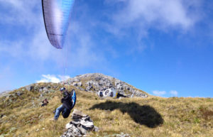 paragliding helicopter drop off