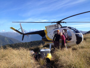 nz tramping dropoff by helicopter